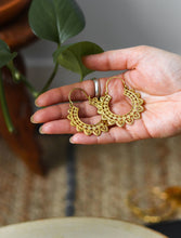 'Bindu' Tribal Brass Earrings