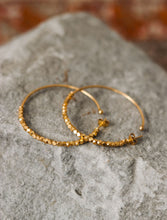 Juno 22kt gold plated Brass Hoops