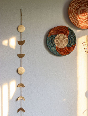 Luna Moon Phases Boho Wall Hanging Garland